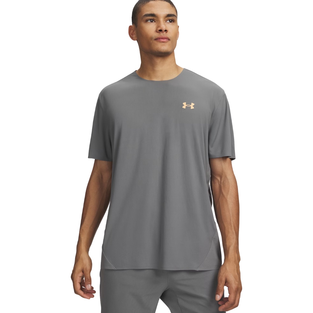 productImage: UA M's Explor Trail Run Ultra Lightweight SS Clay Green
