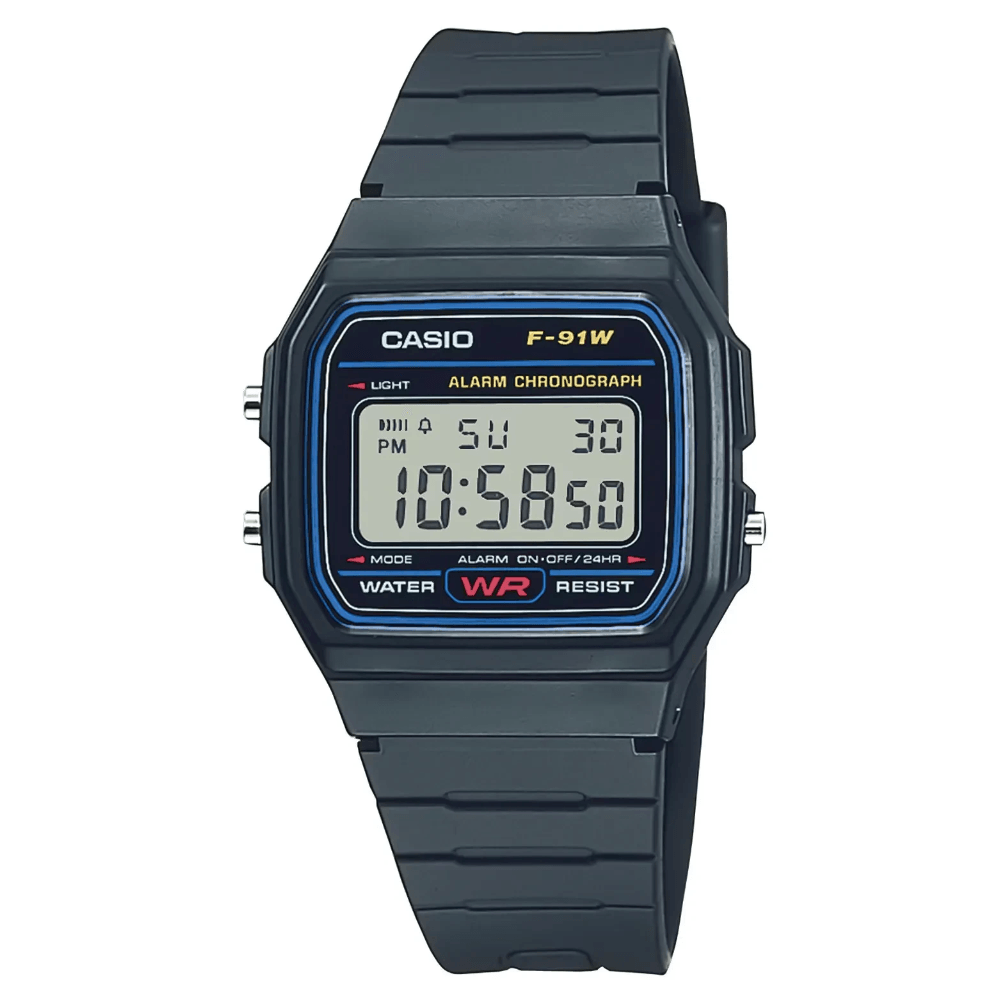 M's Timeless Collection F-91W-1Yeg Black, view: 1
