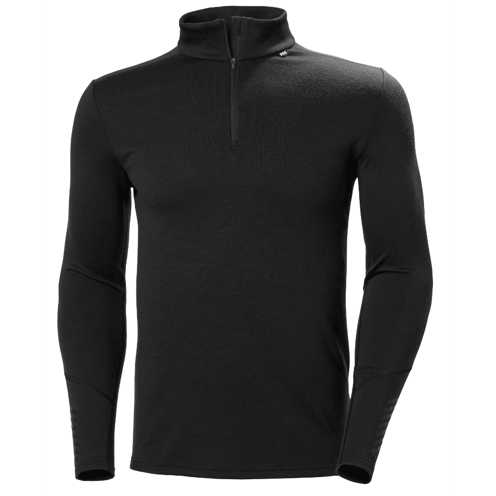 productImage: LIFA Merino Midweight 1/2 Zip miesten aluspaita, musta