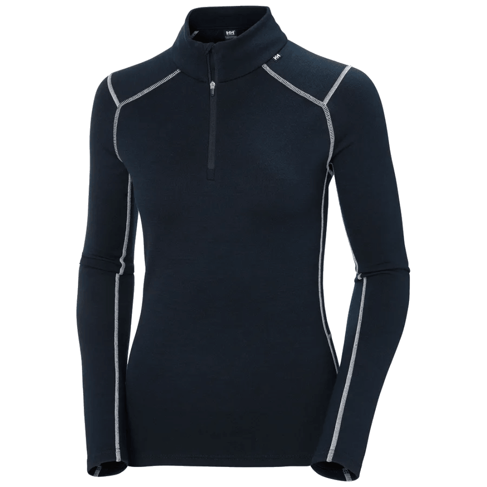 productImage: Naisten Lifa Merino Midweight 1/2 Zip -aluspaita, tummansininen