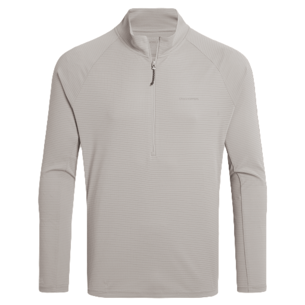 productImage: M's Nosilife Solarshield+ Half Zip Top Parchment