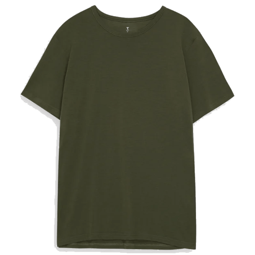 productImage: M's Clover Merino Tee Olive Night