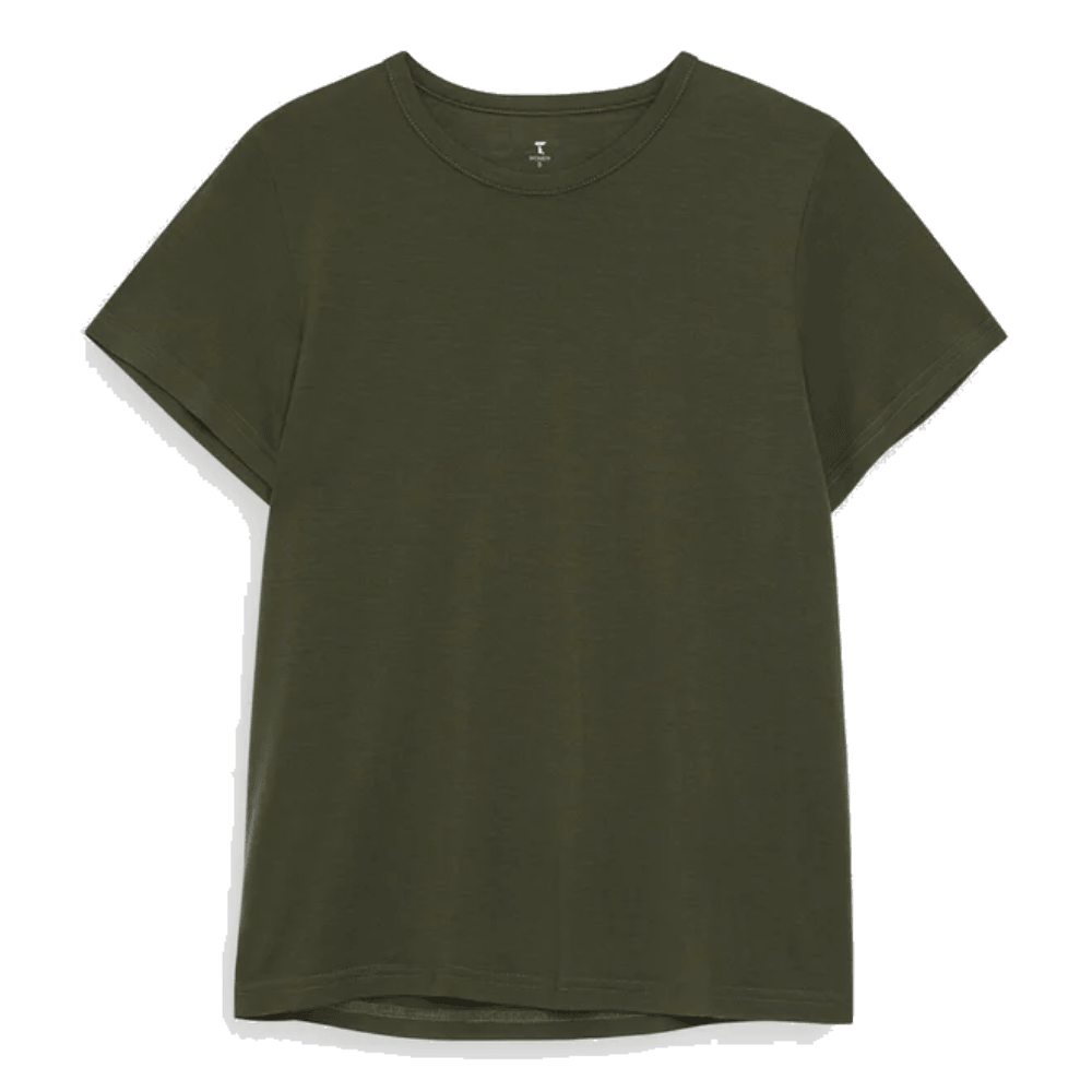 productImage: W's Clover Merino Tee Olive Night