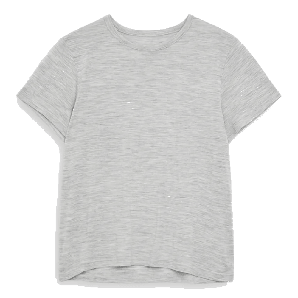 productImage: W's Clover Merino Tee Mid Grey Melange