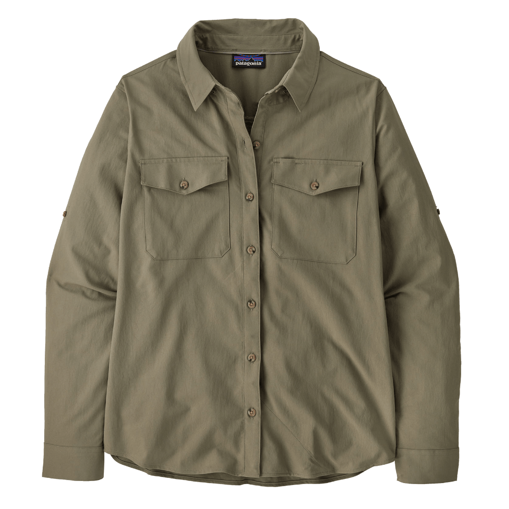 productImage: W's L/S Self Guided Sun Shirt River Rock Green
