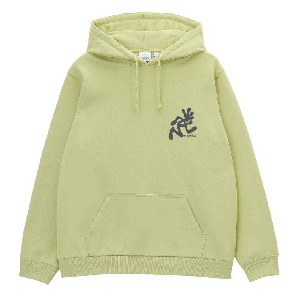 Running Man Hooded Sweatshirt Lime, view: 1