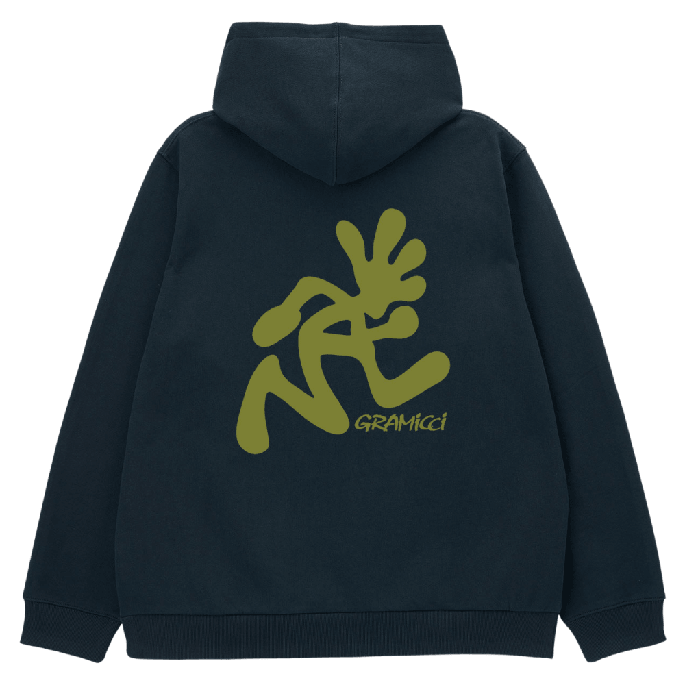 Running Man Hooded Sweatshirt Vintage Black, view: 1