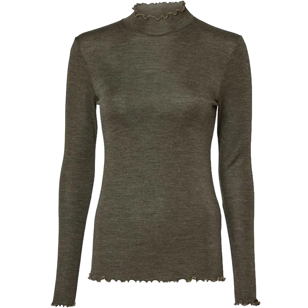productImage: Haven Longsleeve Wool Top Women Dark Autumn Green