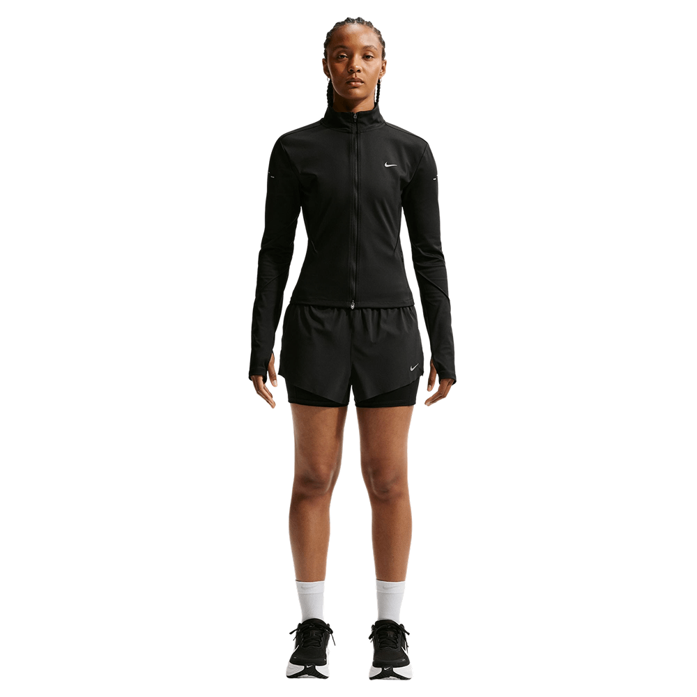 productImage: W's Swift Dri-Fit Mid-Rise 2-In-1 Running Shorts Black/Reflective Silv