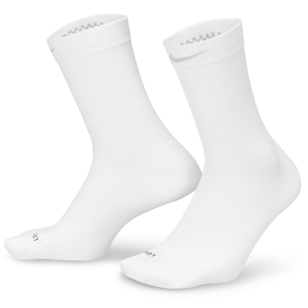 productImage: Run Lightweight Running Crew Socks (1 Pair) White/Black/Pure Platinum