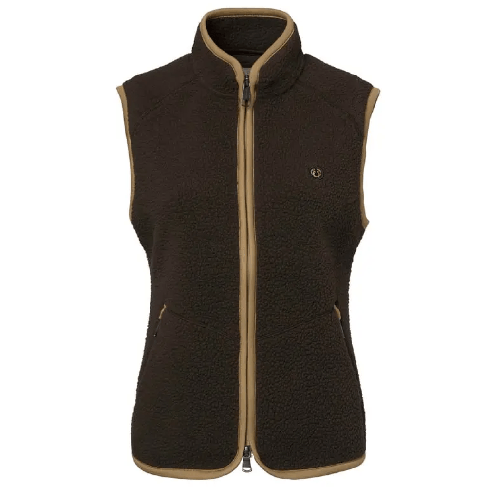 Pax Light Pile Vest Women Leather Brown, view: 1